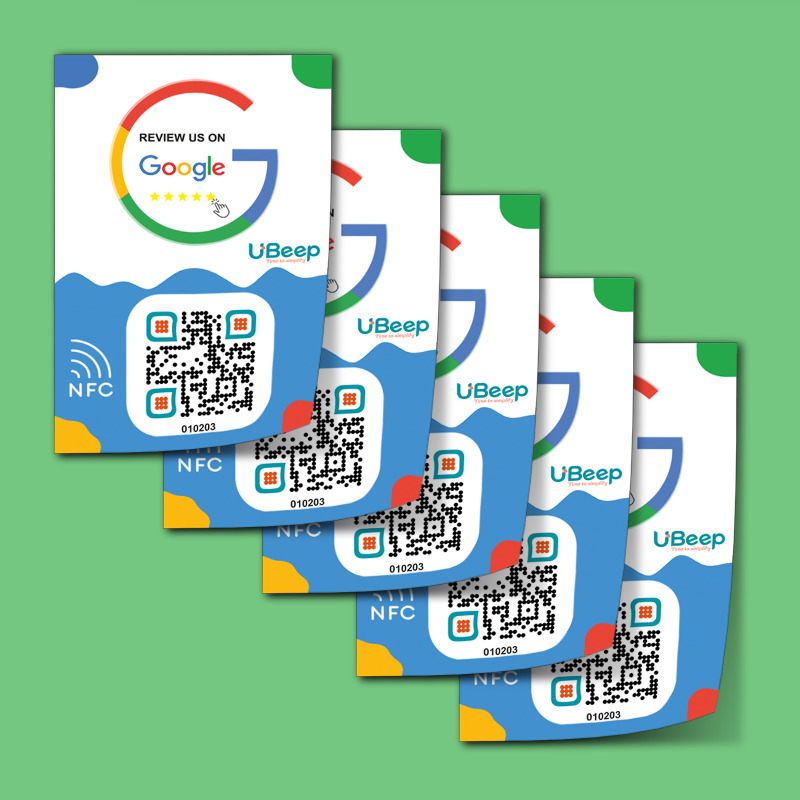 Five Google Review Stickers