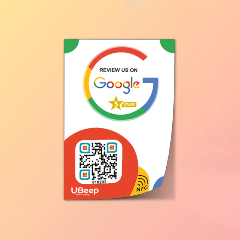 1 Google Reviews Sticker - U-Beep Store